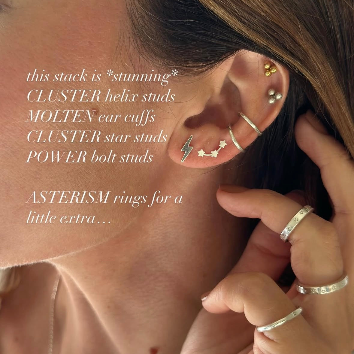 CLUSTER Stud Earrings ★