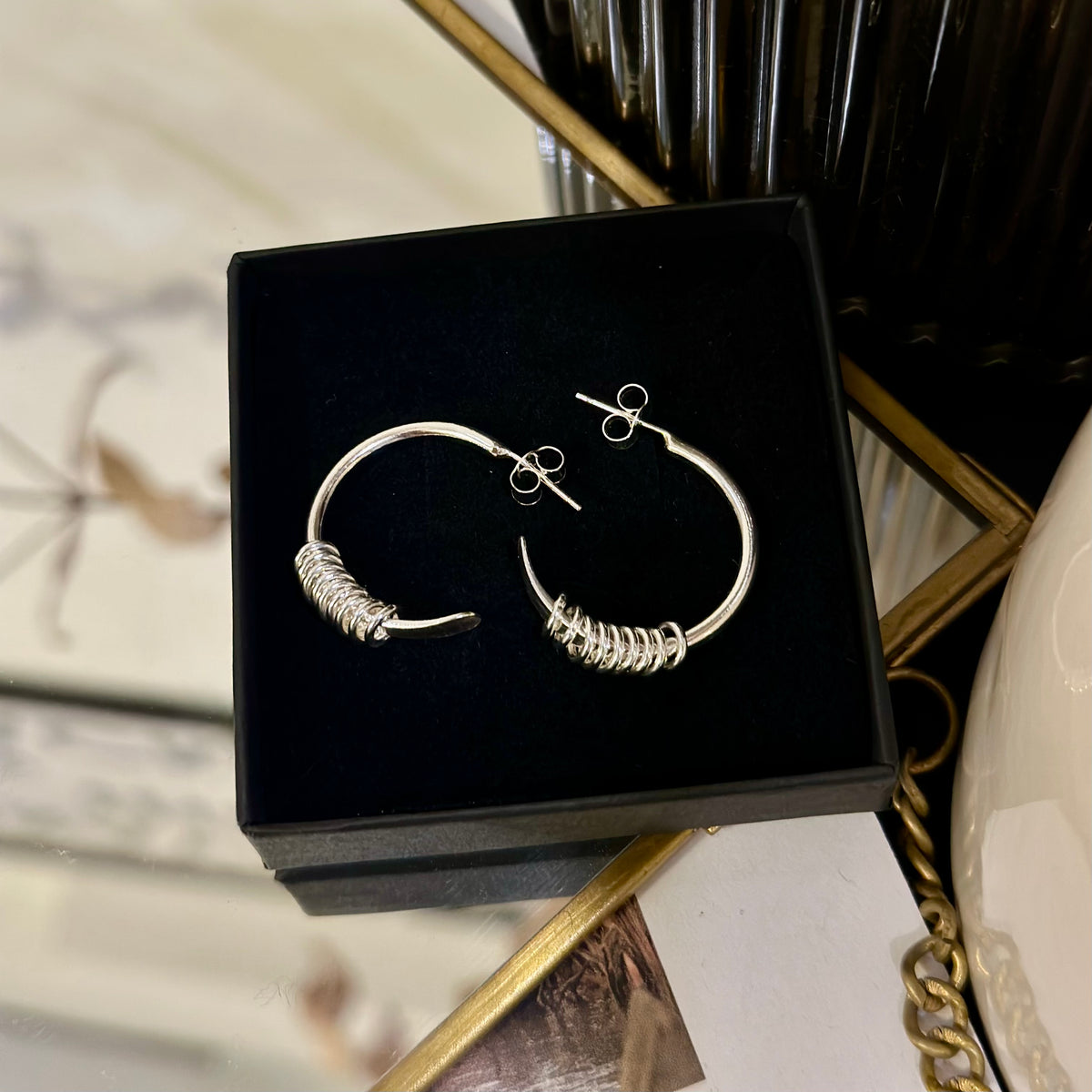 CALM Hoop Earrings