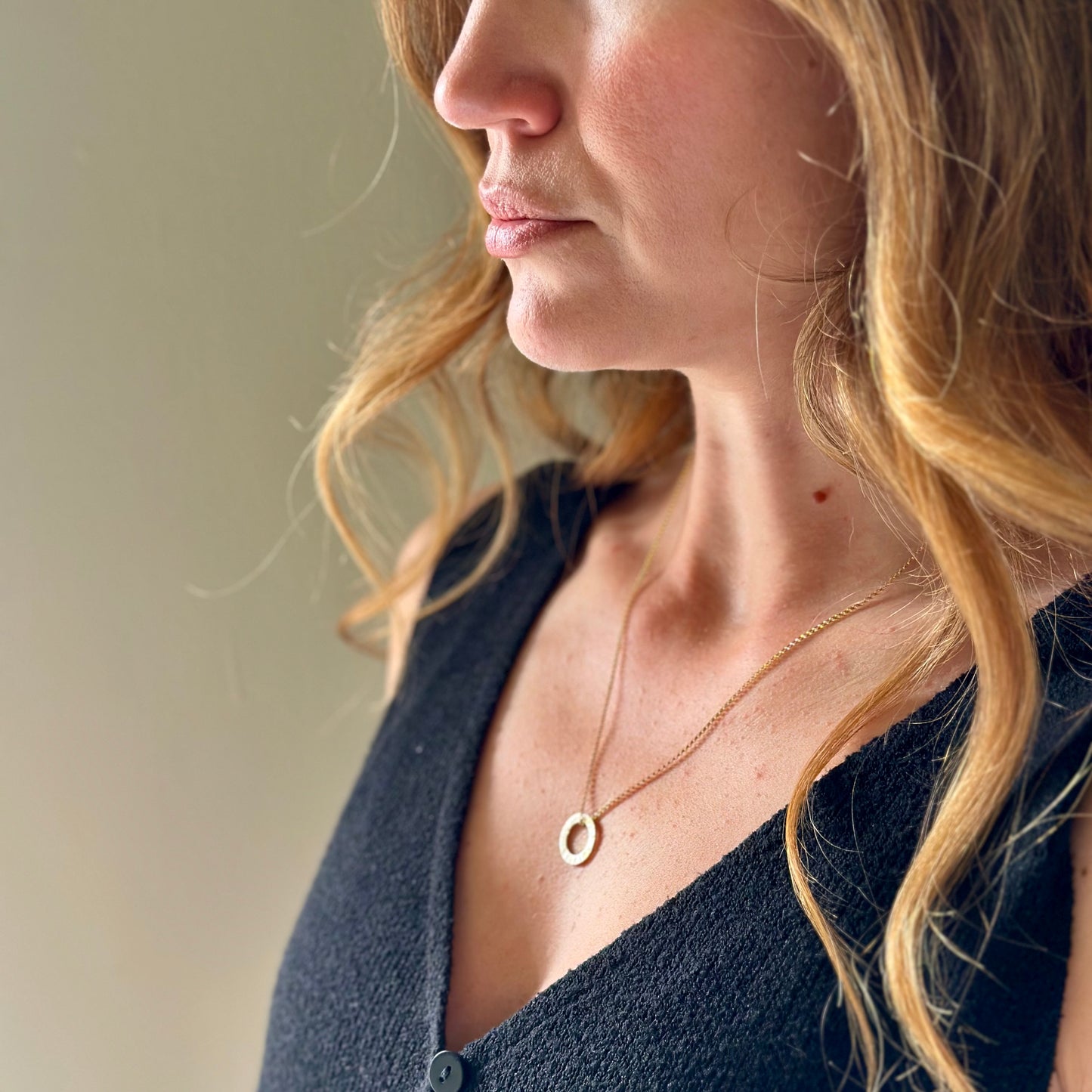 EMPOWER Gold Circle Necklace