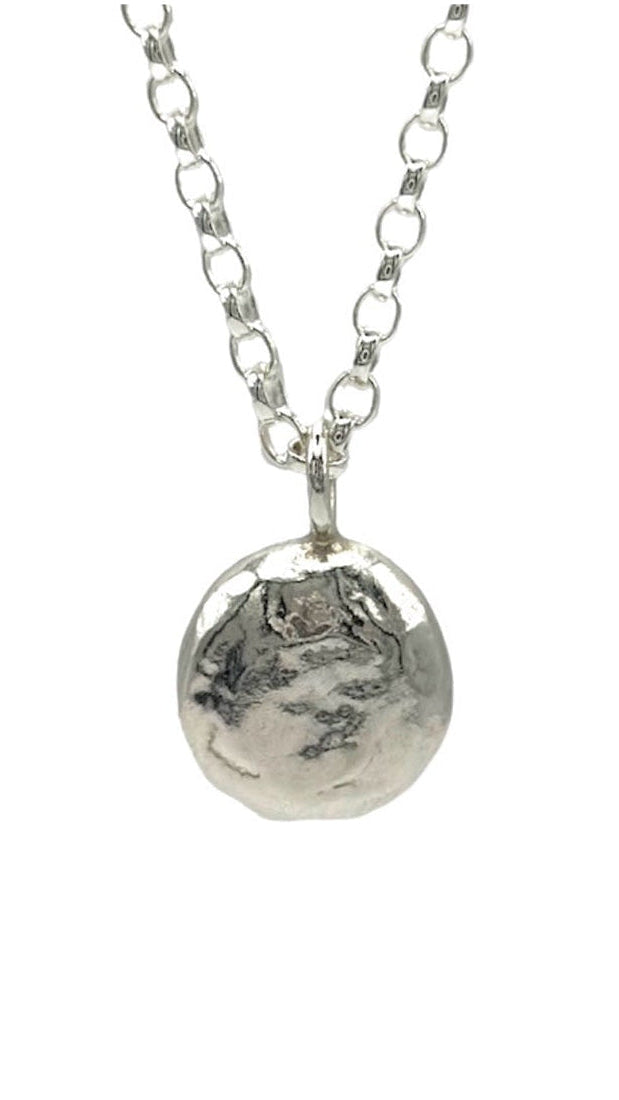 SILVER ANXIETY RELIEF ORB NECKLACE