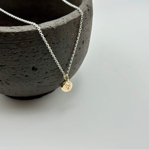 COEUR ORB Silver + Gold Necklace ★