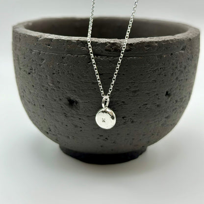 INITIAL ORB Silver Necklace ★