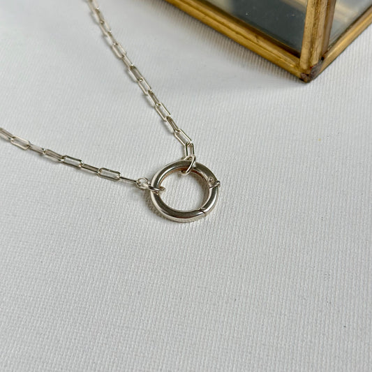 CHAPTER MAXI Charm Silver Necklace