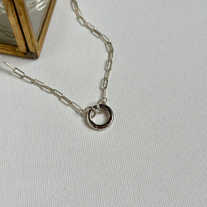 CHAPTER MINI Charm Silver Necklace