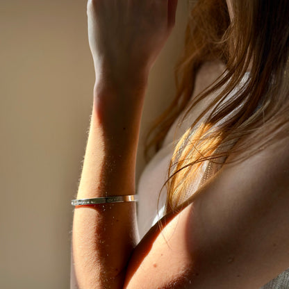 Personalised Silver Bangle