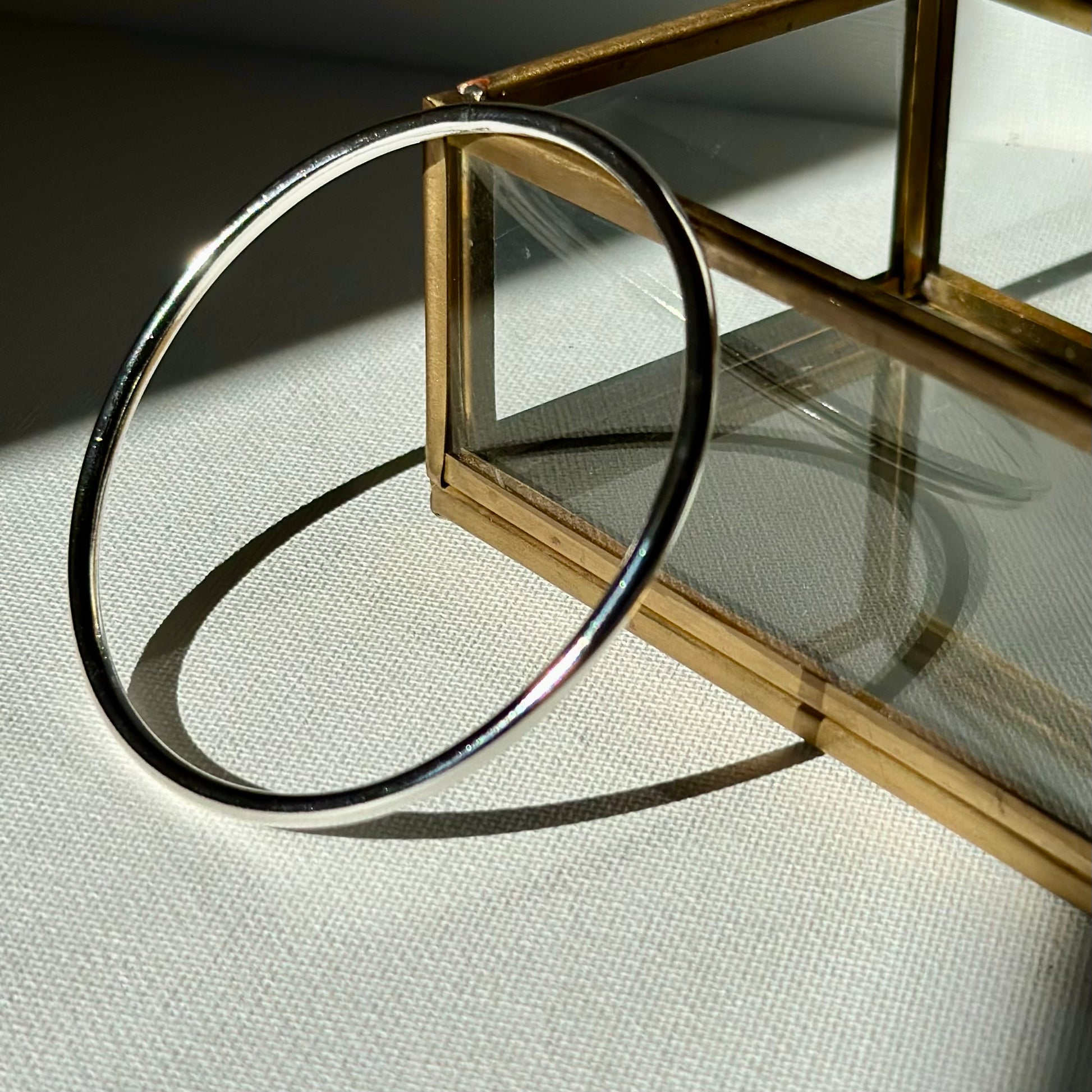 Solid Silver Stacking Bangle