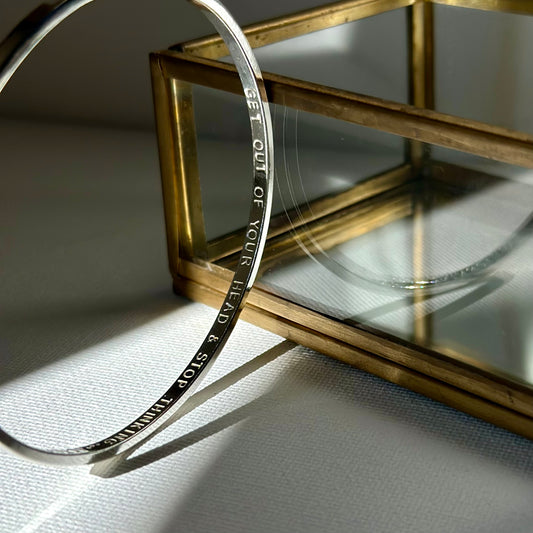 Personalised Silver Bangle