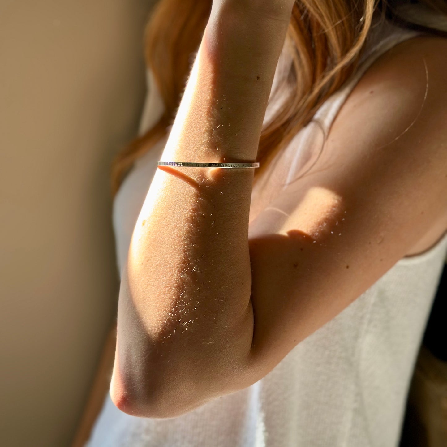 Personalised MIDI STORY Silver Cuff Bangle