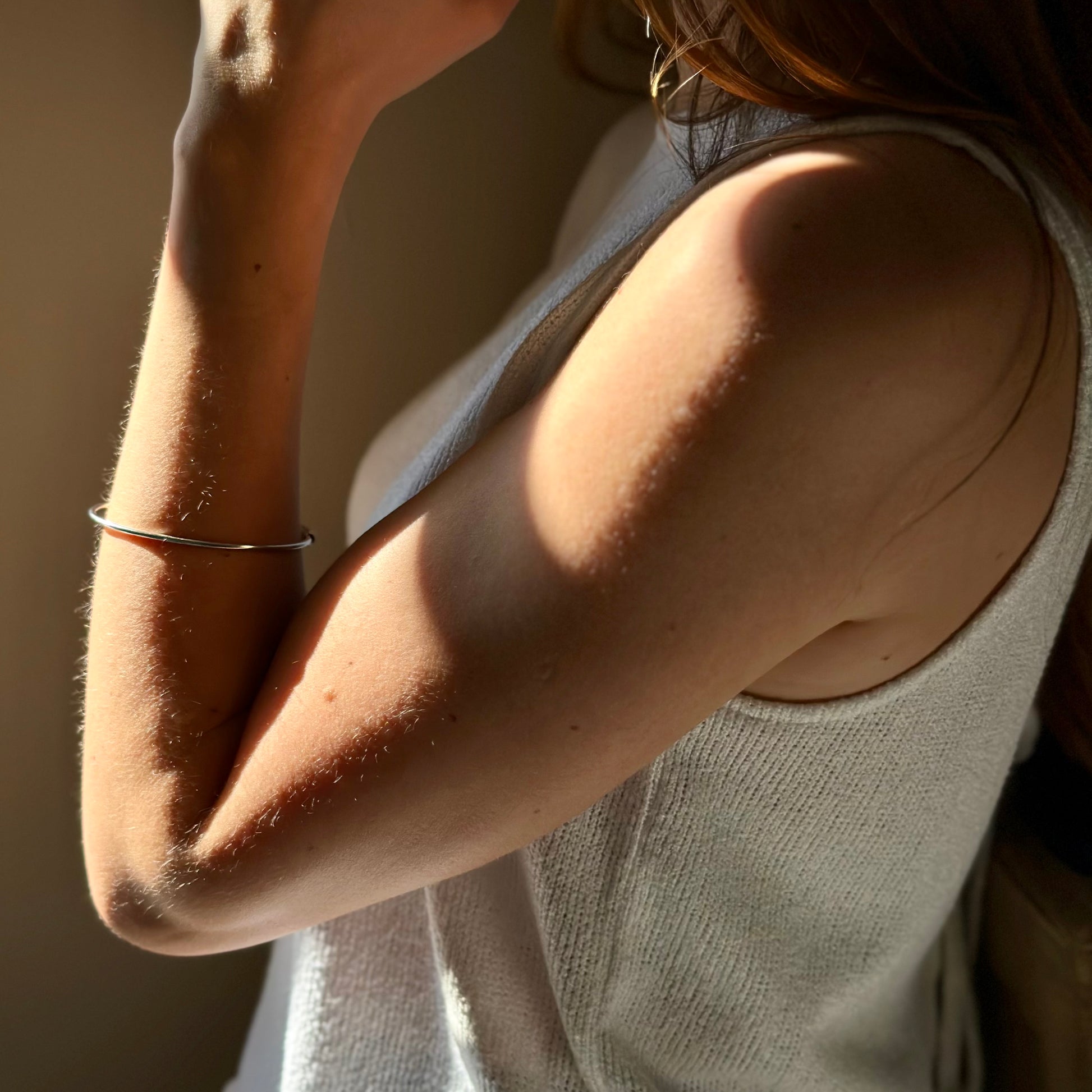 Solid Silver Stacking Bangle