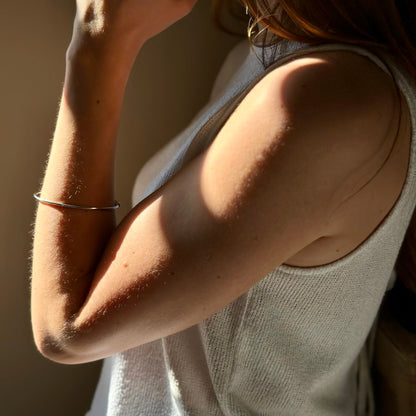 Solid Silver Stacking Bangle