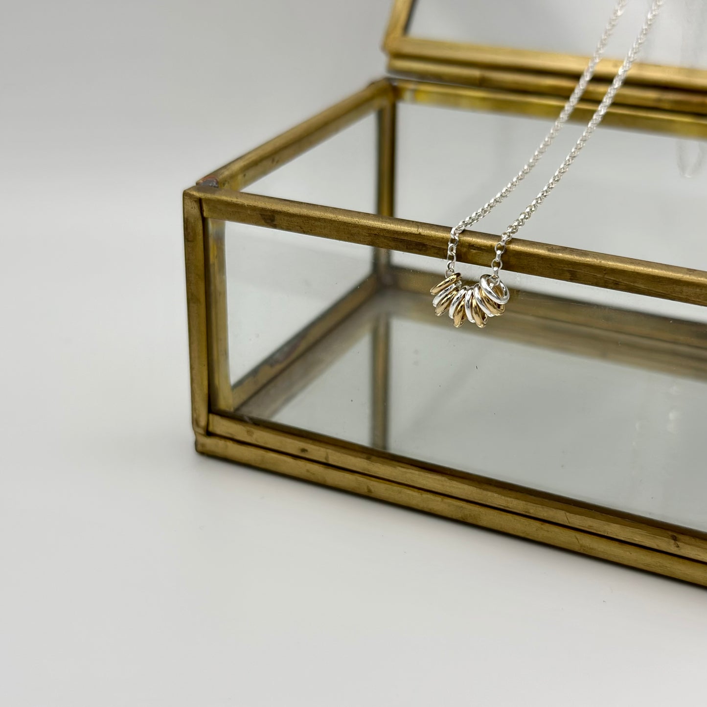 CALM SILVER AND GOLD ANXIETY RELIEF NECKLACE
