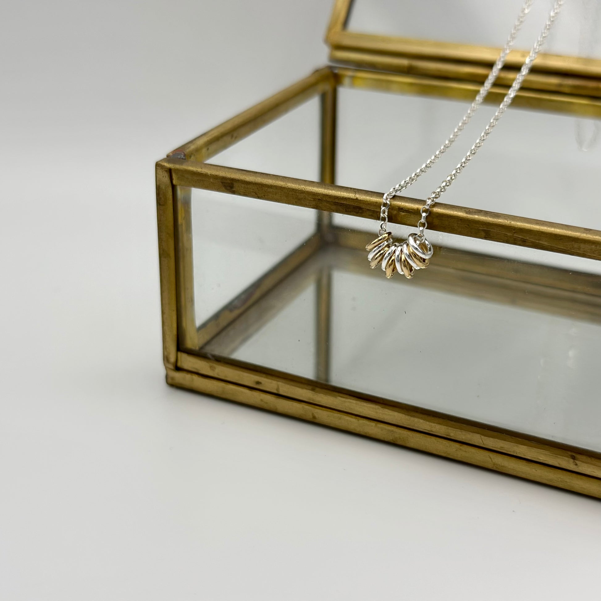 CALM SILVER AND GOLD ANXIETY RELIEF NECKLACE
