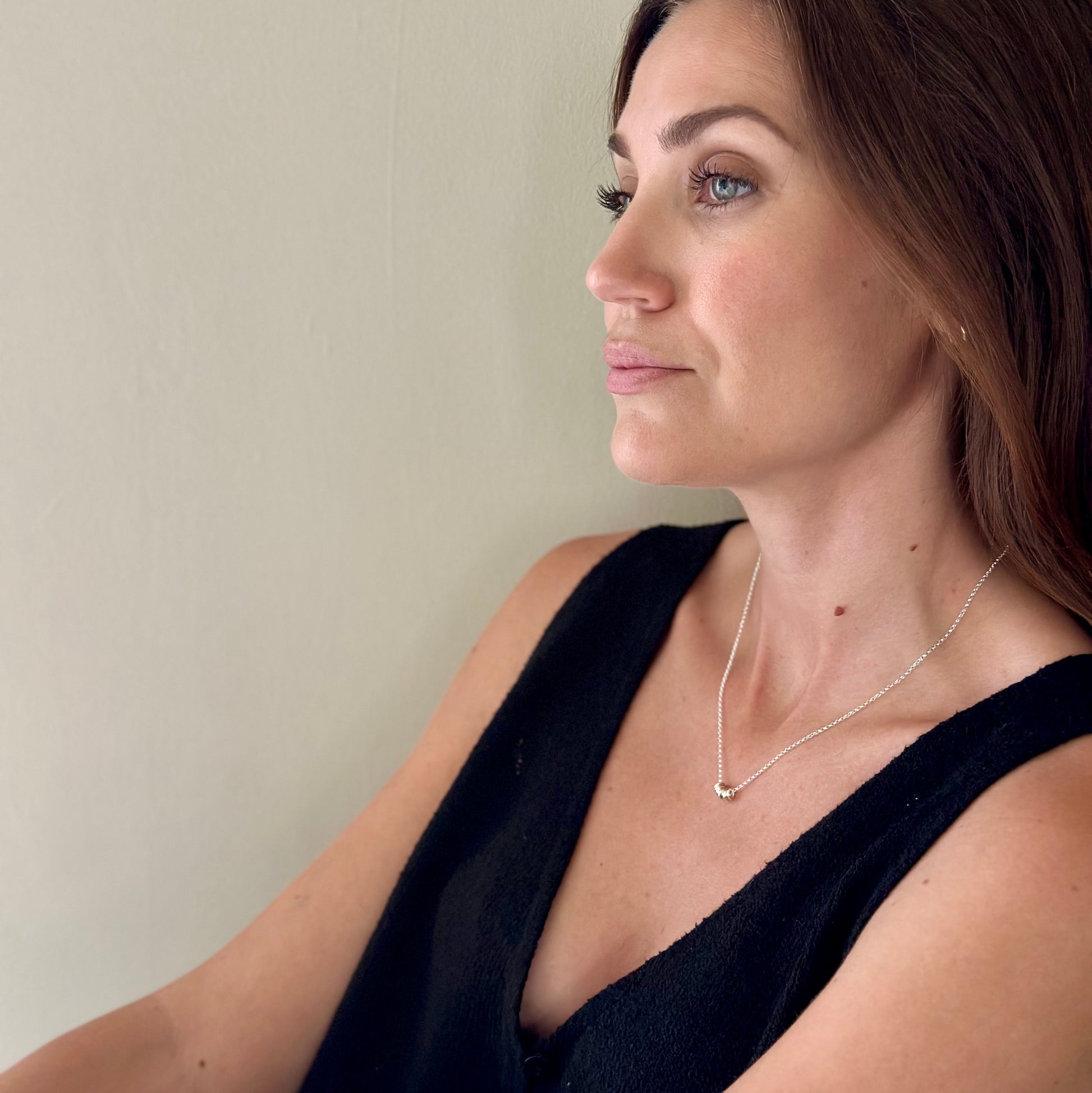SILVER AND GOLD CALM NECKLACE STANLEY AND MAUD