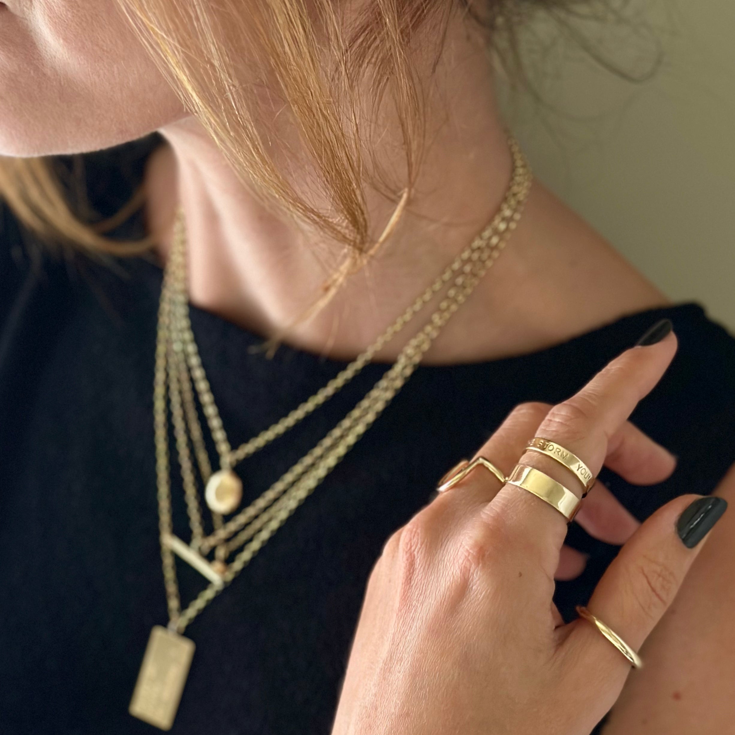 SOLID GOLD STACKING JEWELLERY